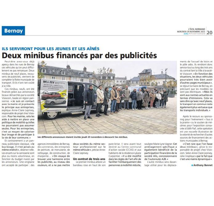 ALiS soutient la politique de mobilité de la ville de Bernay