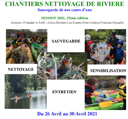 Nettoyage de la rivière La Risle